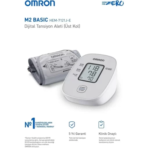 Omron M2 Basic Koldan Tansiyon Ölçer - Görsel 2