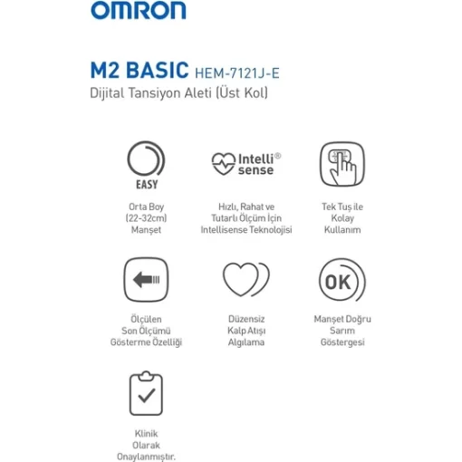 Omron M2 Basic Koldan Tansiyon Ölçer - Görsel 3